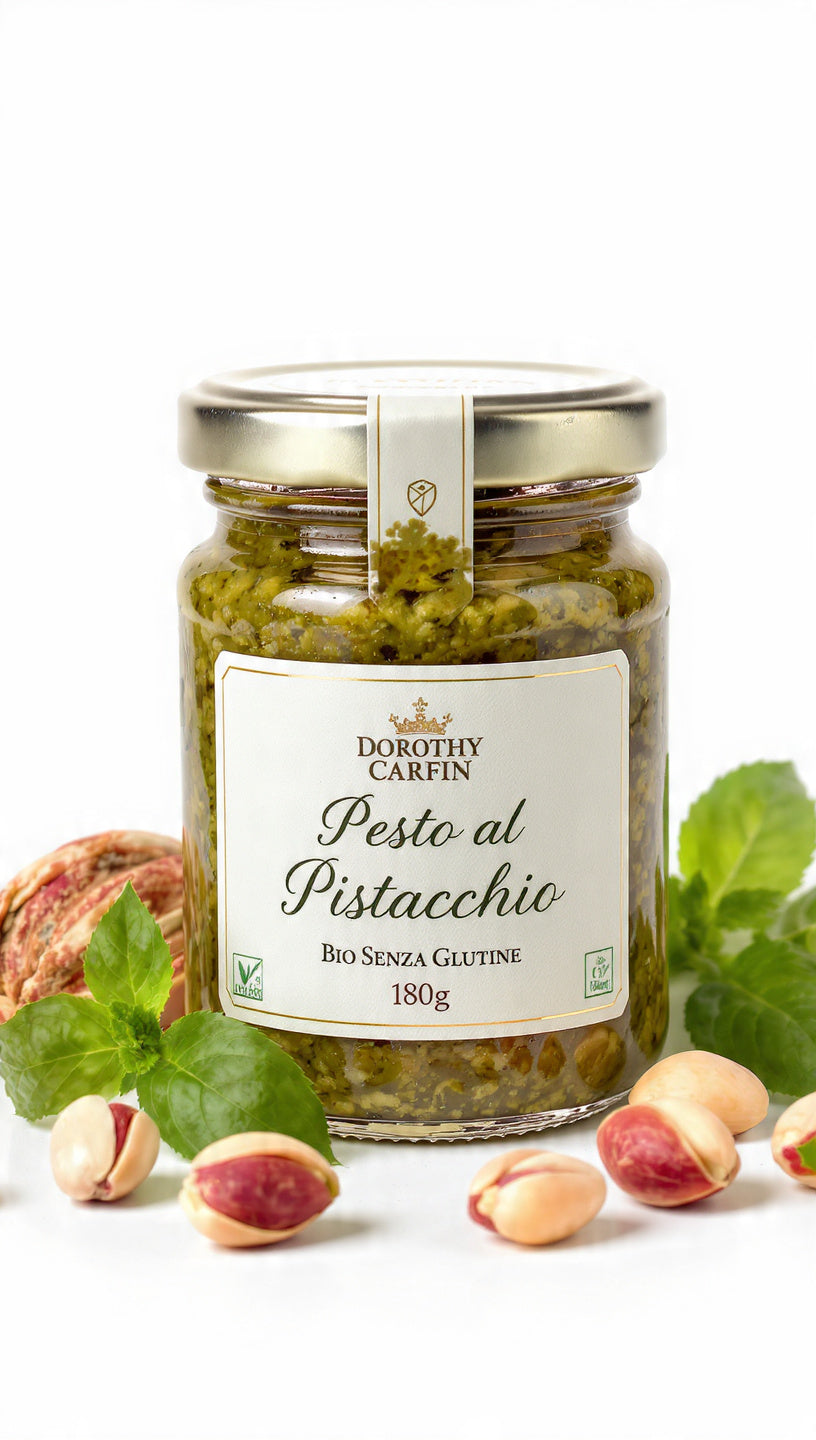 Pesto al Pistacchio Bio Senza Glutine 180g | 40% Pistacchi Sicilia