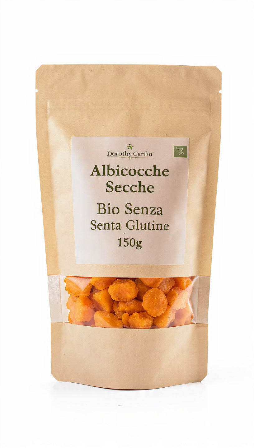 Albicocche Secche Bio 150g - Morbide Senza Zuccheri Aggiunti | Dorothy Carfì