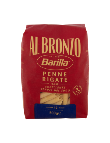Barilla al Bronzo 352 Penne Rigate Trafilate al Bronzo 500 g