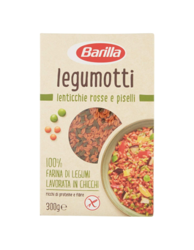 Barilla Legumotti Lenticchie Rosse e Piselli 300 g