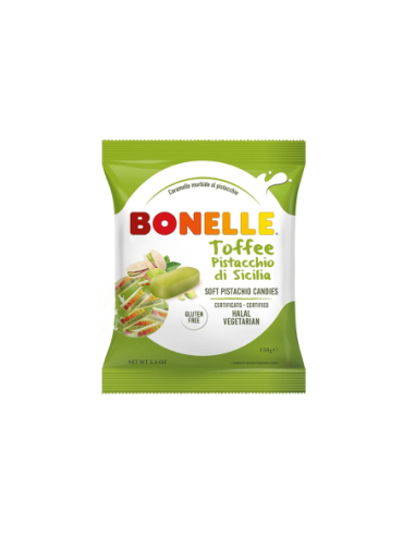 Fida Bonelle Toffee caramelle al Pistacchio di Sicilia - 150 gr