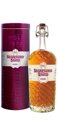Poli Segretario di Stato Whisky 0.70 l con confezione in latta bordeaux