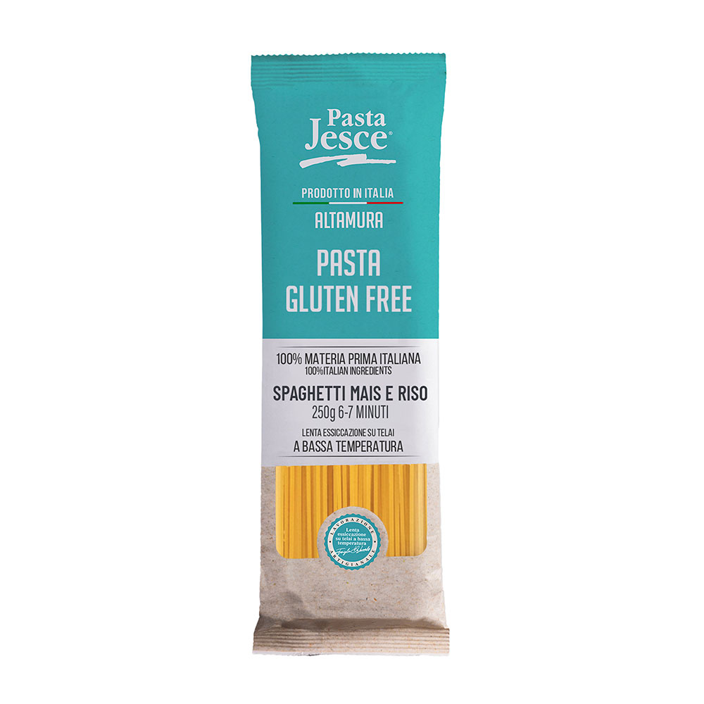 Spaghetti Gluten Free Mais e Riso Pasta Jesce Altamura 250g