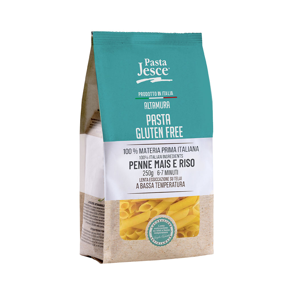 Penne Gluten Free Mais e Riso Pasta Jesce Altamura 250g