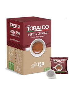 Toraldo Forte & Cremoso 150 cialde ESE 44mm espresso napoletano