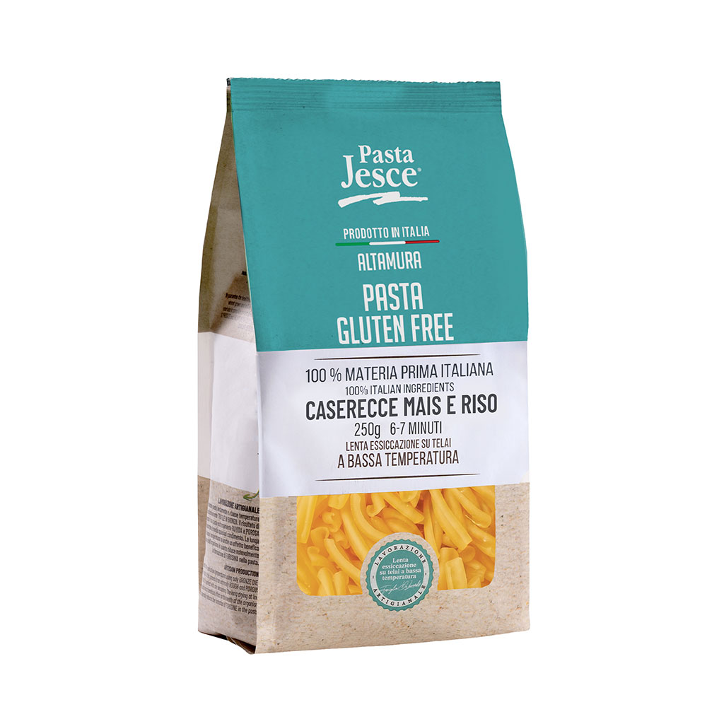 Caserecce Gluten Free Mais e Riso Pasta Jesce Altamura 250g