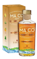 Gin MAeCO' Port Cask Aged 0.50 l - Distilleria Sibona con confezione