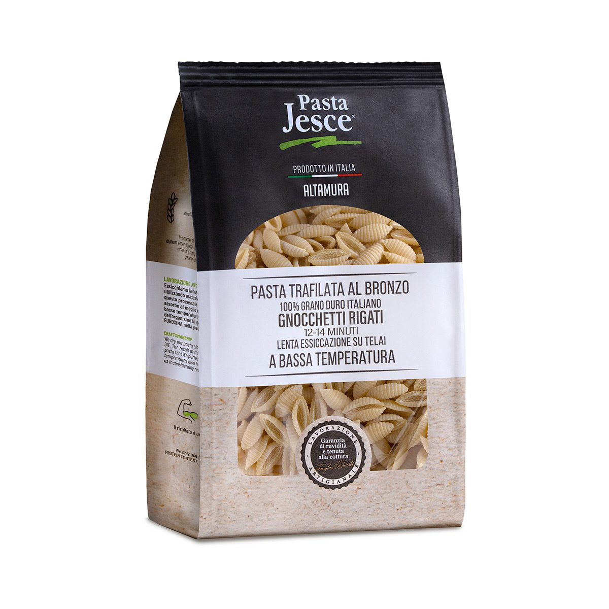 Gnocchetti Rigati Trafilati al Bronzo Pasta Jesce Altamura 500g