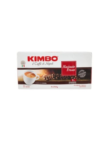 Kimbo Caffe Macinato Fresco - 4 x 250 gr