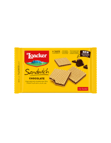 Loacker Sandwich Chocolate - 75 gr